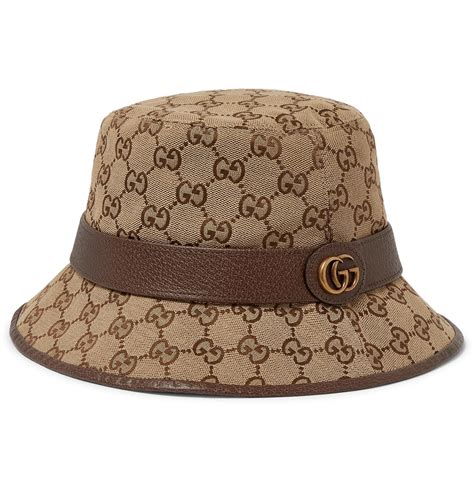 gucci leather hat|gucci men hats size large.